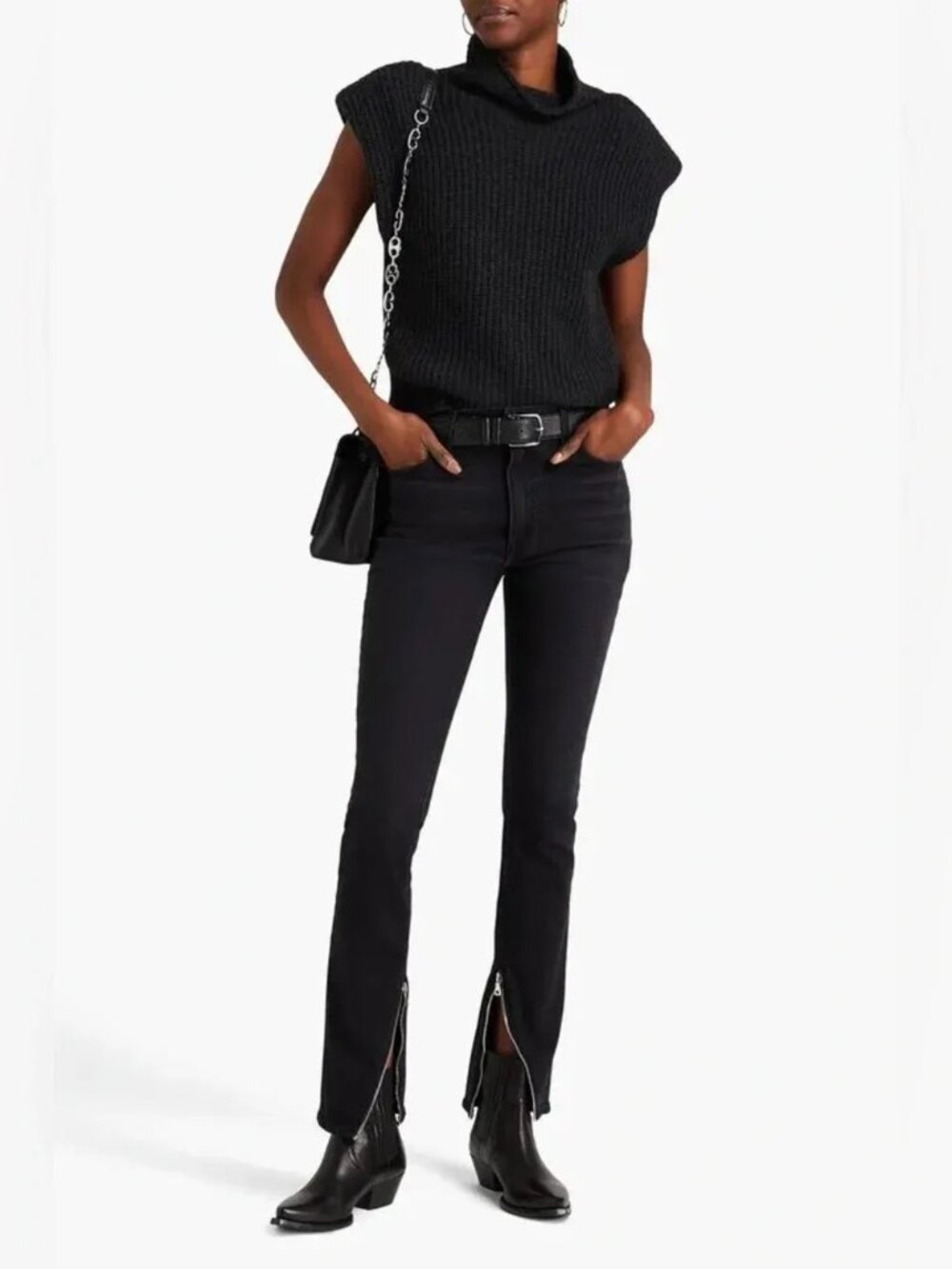 Grlfrnd The Karla Ankle Zip Skinny Jean 24